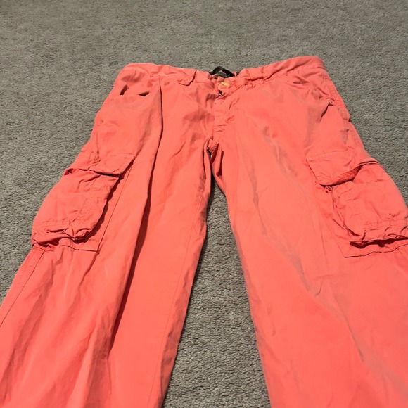 Mason Womens Rites Cargo Pants Coral Wide Leg Zippers Made in Italy Size EU 42 - Picture 3 of 14
